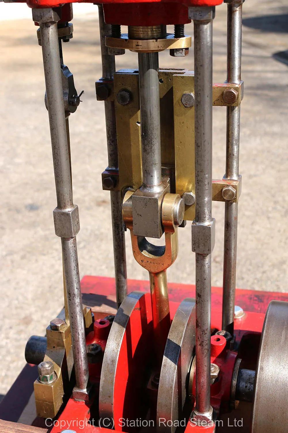 Large vertical steam engine