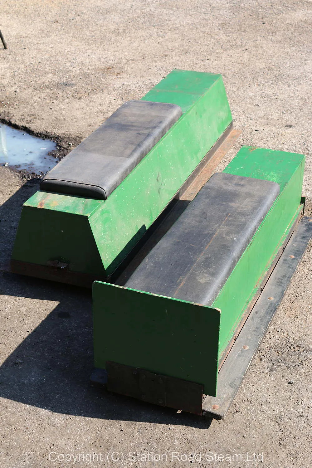 Pair of 7 1/4 inch gauge bogie wagons