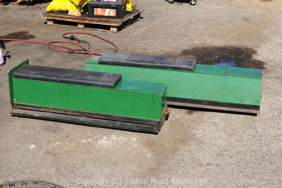 Pair of 7 1/4 inch gauge bogie wagons