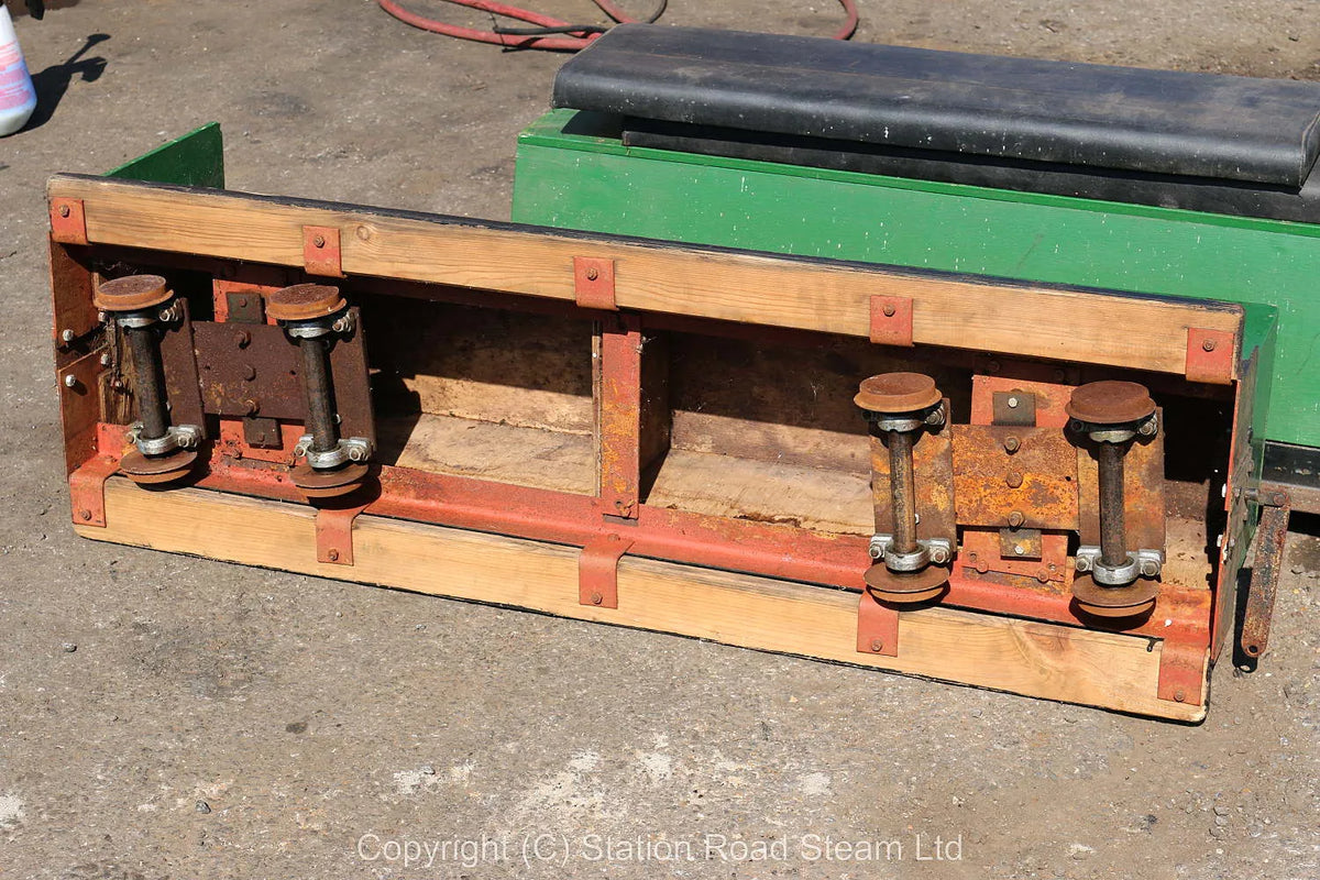 Pair of 7 1/4 inch gauge bogie wagons