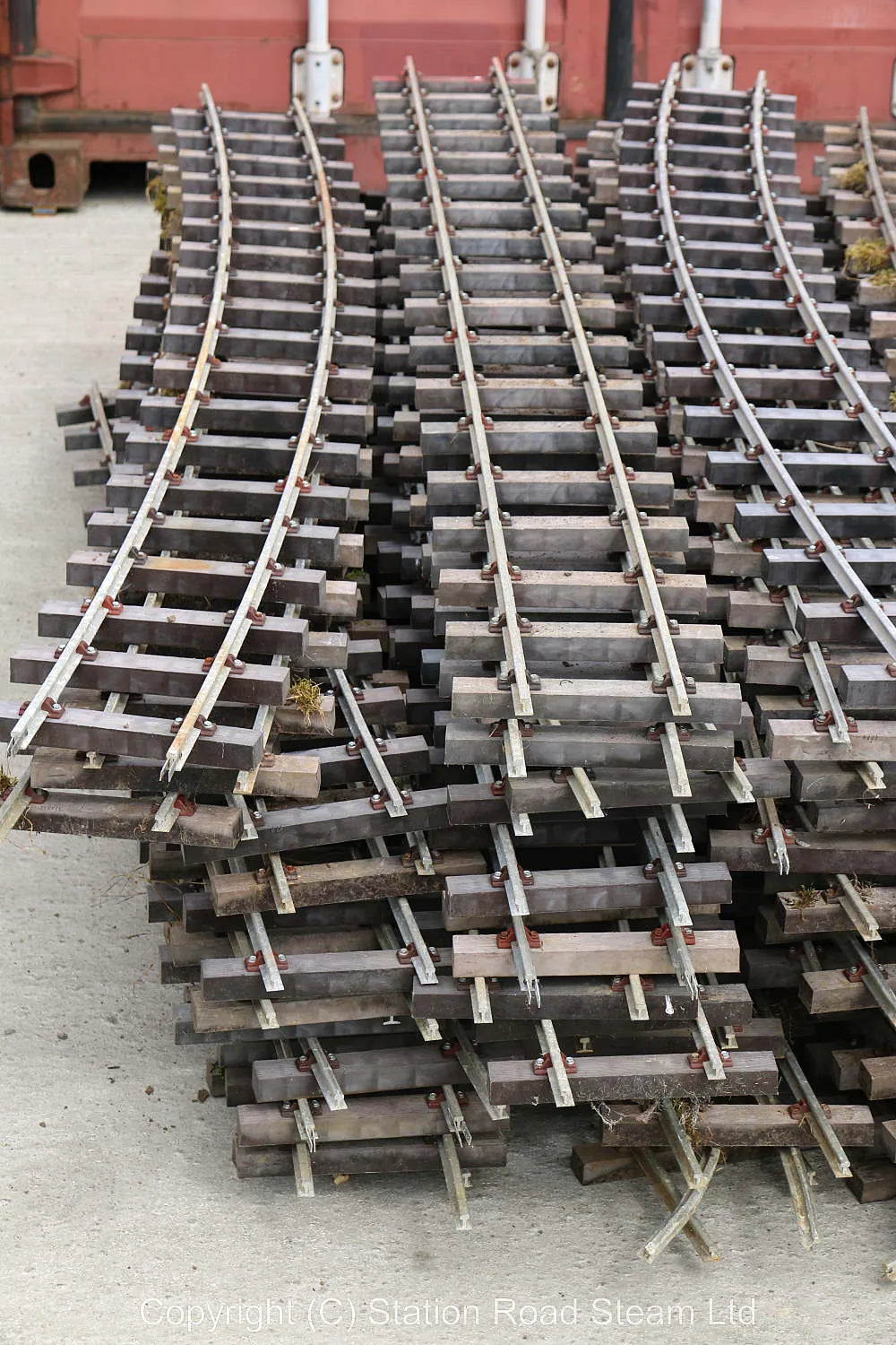 Forty-eight 5 inch gauge PNP Railways track panels