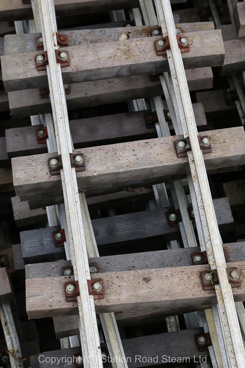 Forty-eight 5 inch gauge PNP Railways track panels