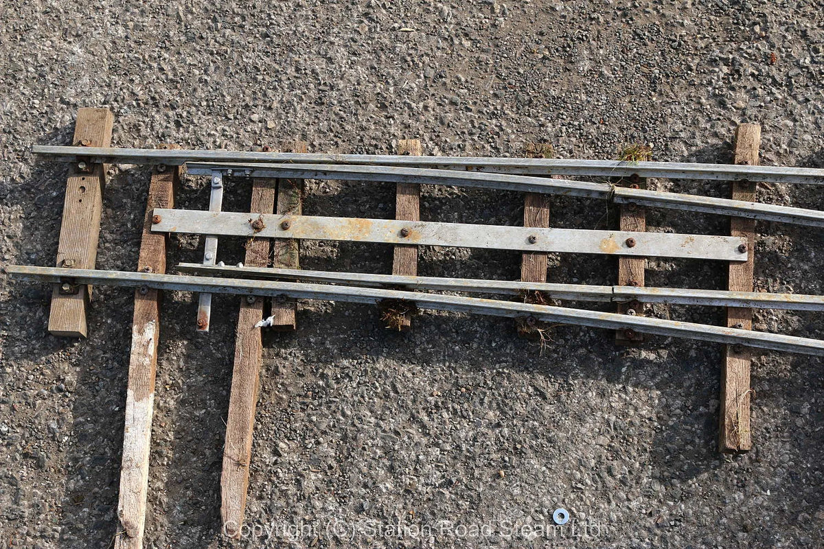 Five 5 inch gauge turnouts