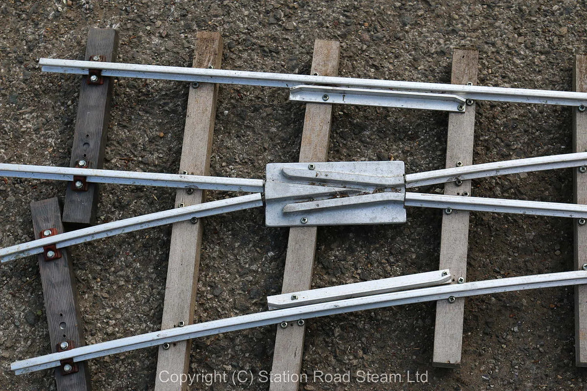 Five 5 inch gauge turnouts