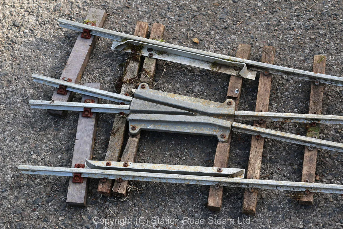 Five 5 inch gauge turnouts