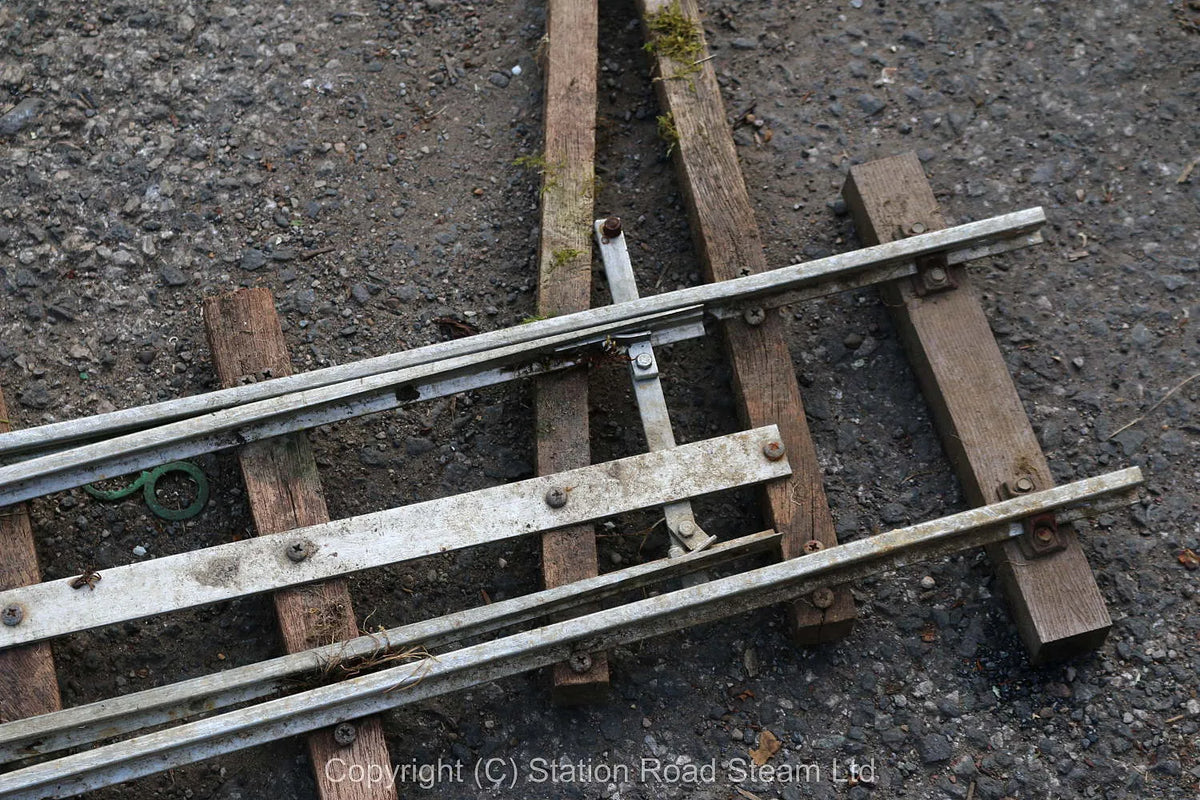 Five 5 inch gauge turnouts