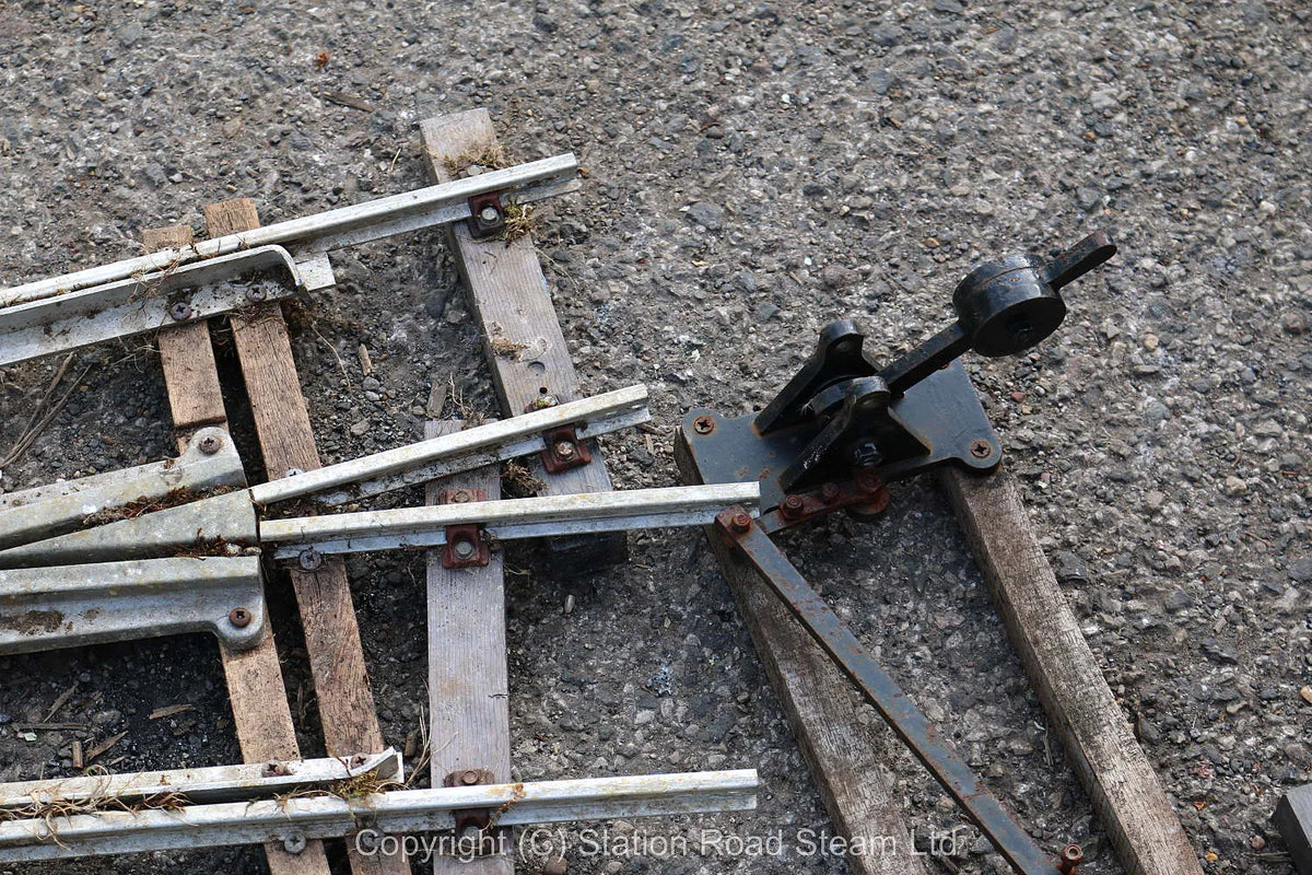 Five 5 inch gauge turnouts