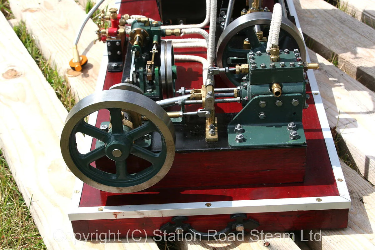 Gas-fired steam plant with 5 inch test boiler