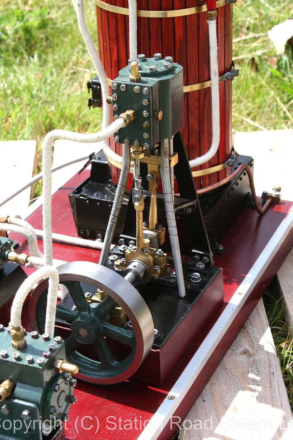 Gas-fired steam plant with 5 inch test boiler