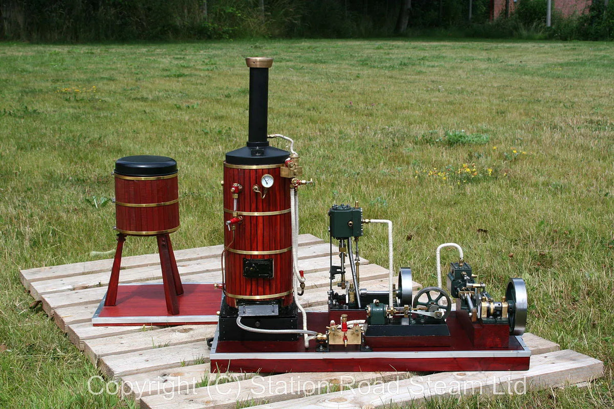 Gas-fired steam plant with 5 inch test boiler