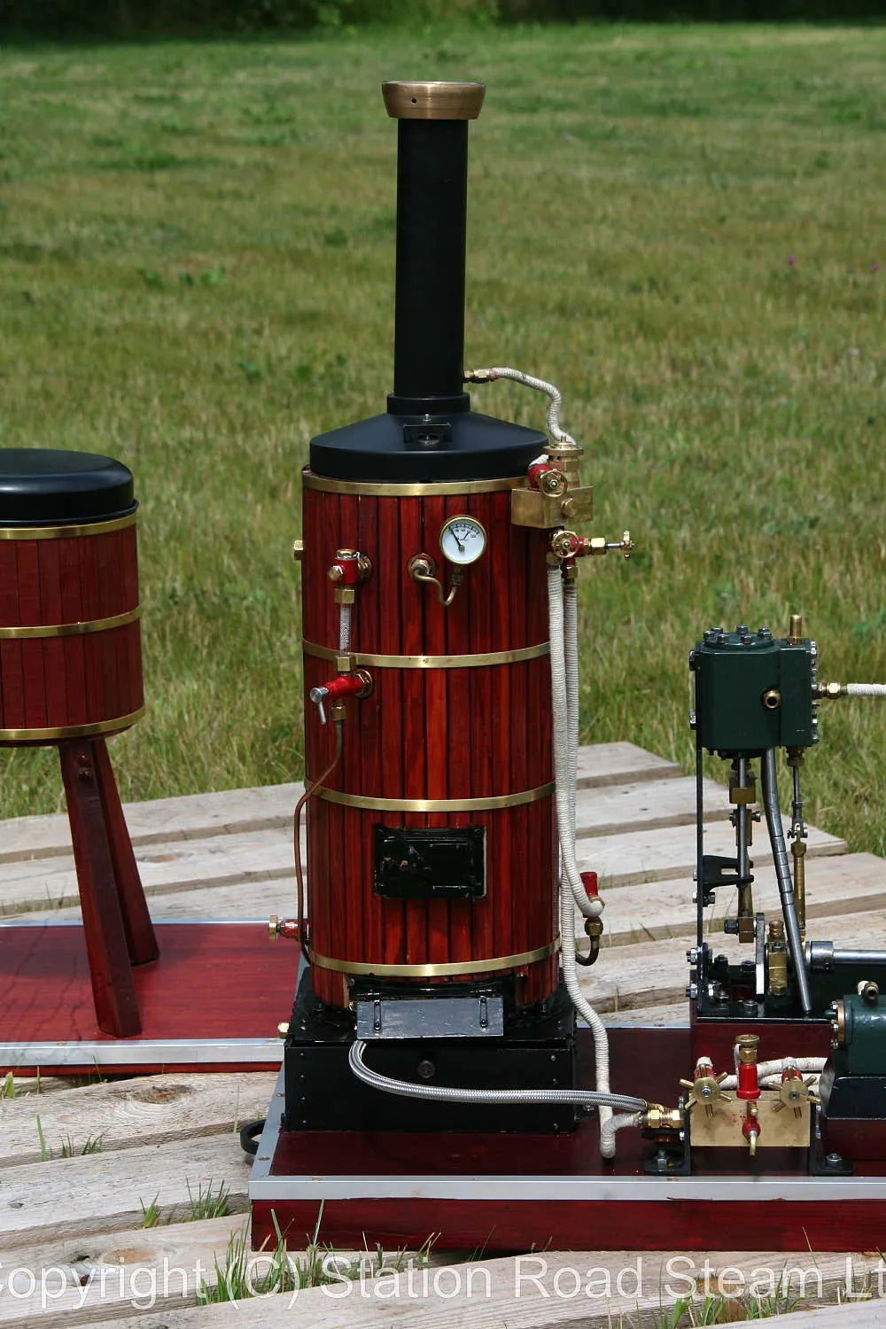 Gas-fired steam plant with 5 inch test boiler