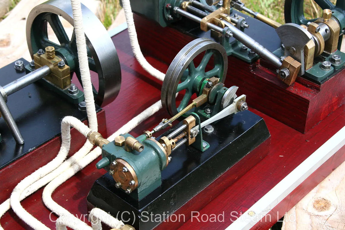 Gas-fired steam plant with 5 inch test boiler
