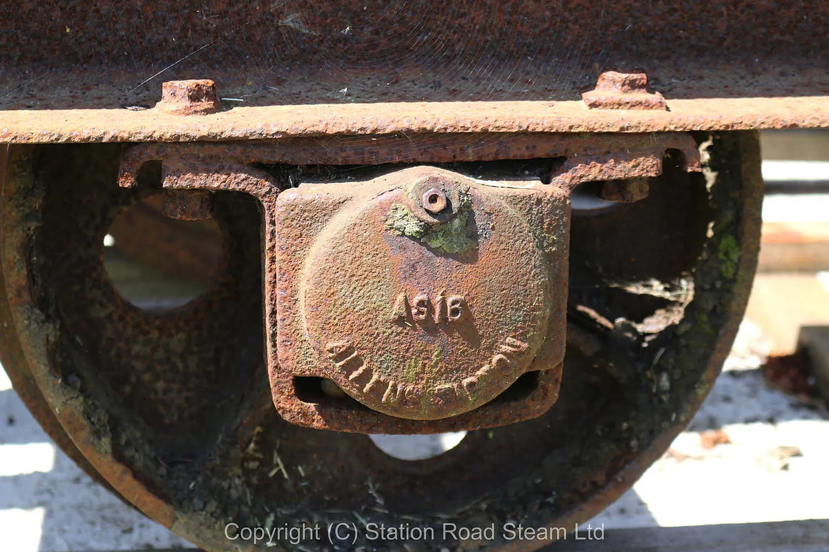 Three two foot gauge skip wagon chassis