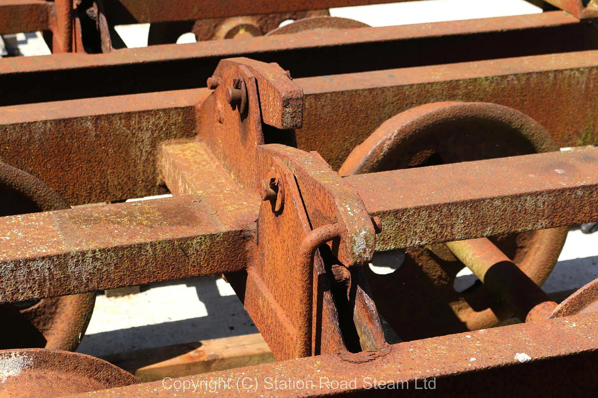 Three two foot gauge skip wagon chassis