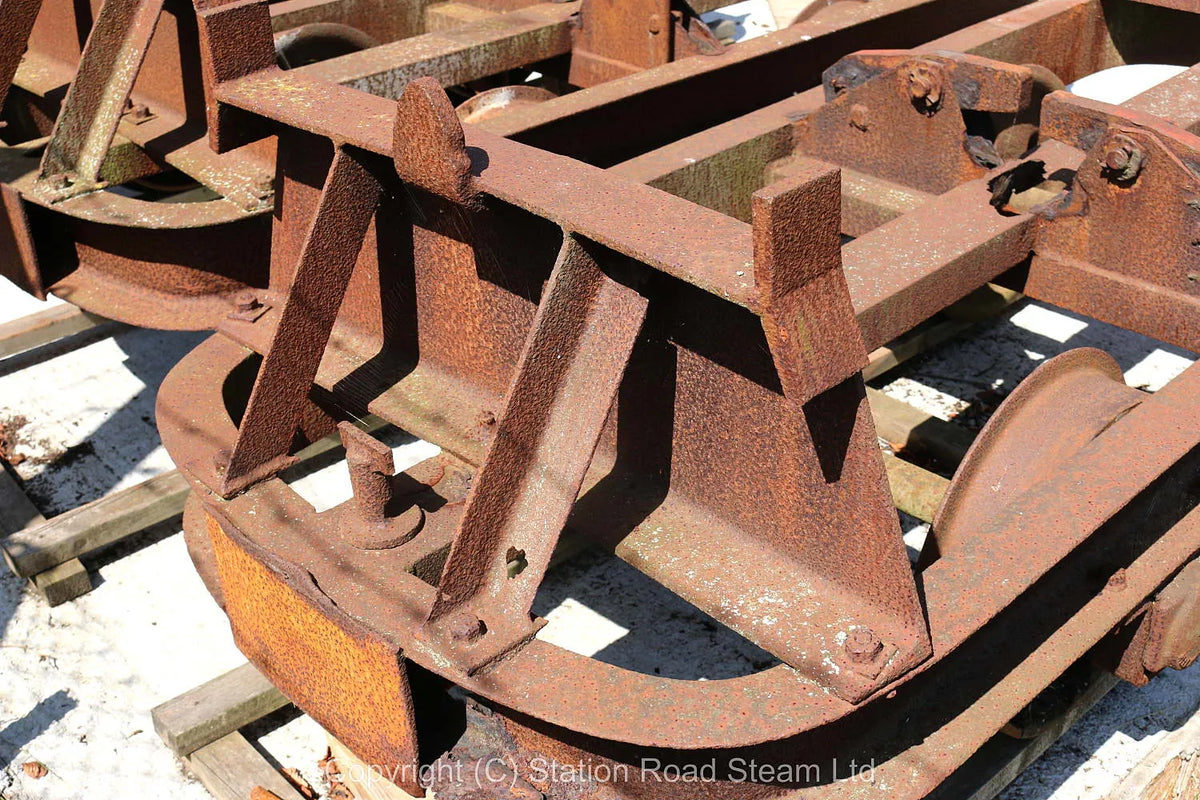 Three two foot gauge skip wagon chassis