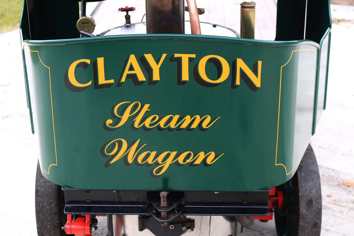 6 inch scale Clayton steam wagon with road trailer