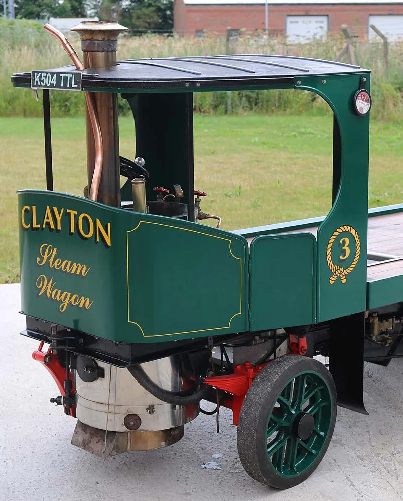 6 inch scale Clayton steam wagon with road trailer
