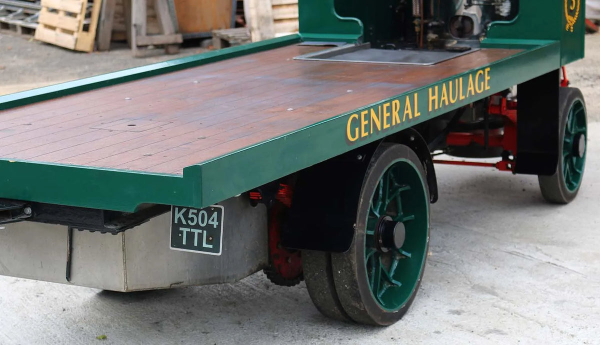 6 inch scale Clayton steam wagon with road trailer