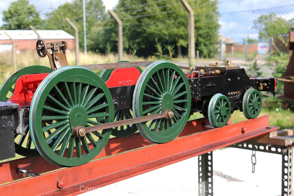 Part-built 5 inch gauge 4-4-0, air-running