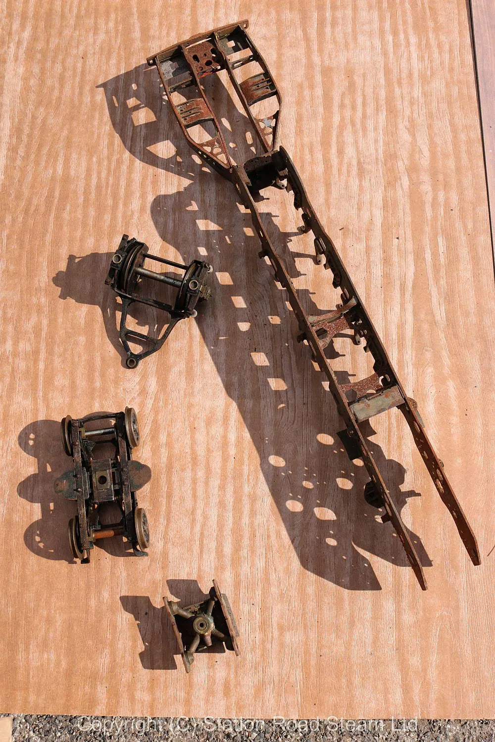 3 1/2 inch gauge "Duchess" dismantled with boiler
