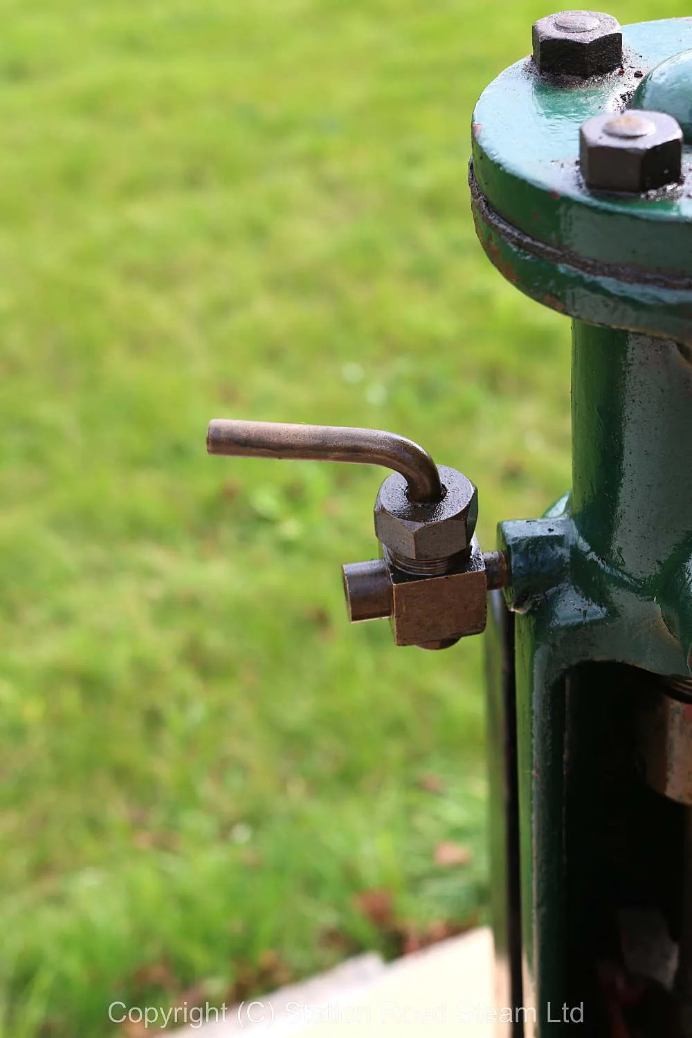 Duplex steam pump on stand