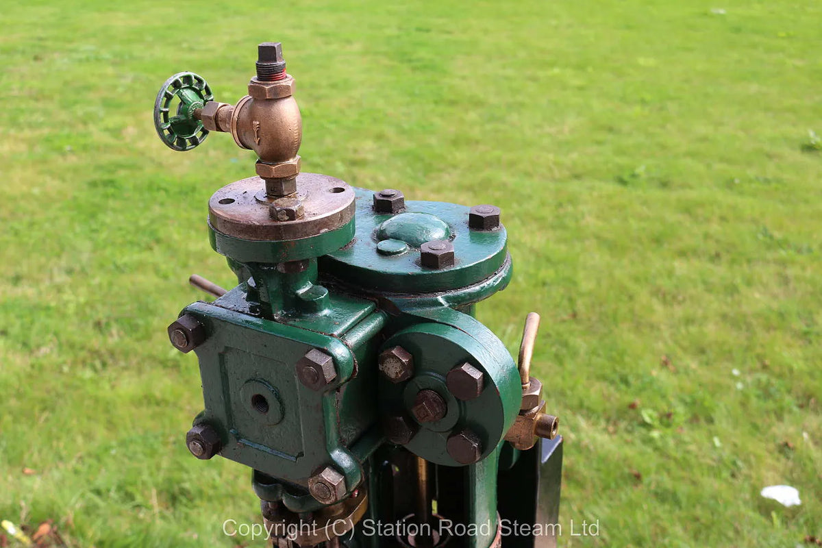 Duplex steam pump on stand