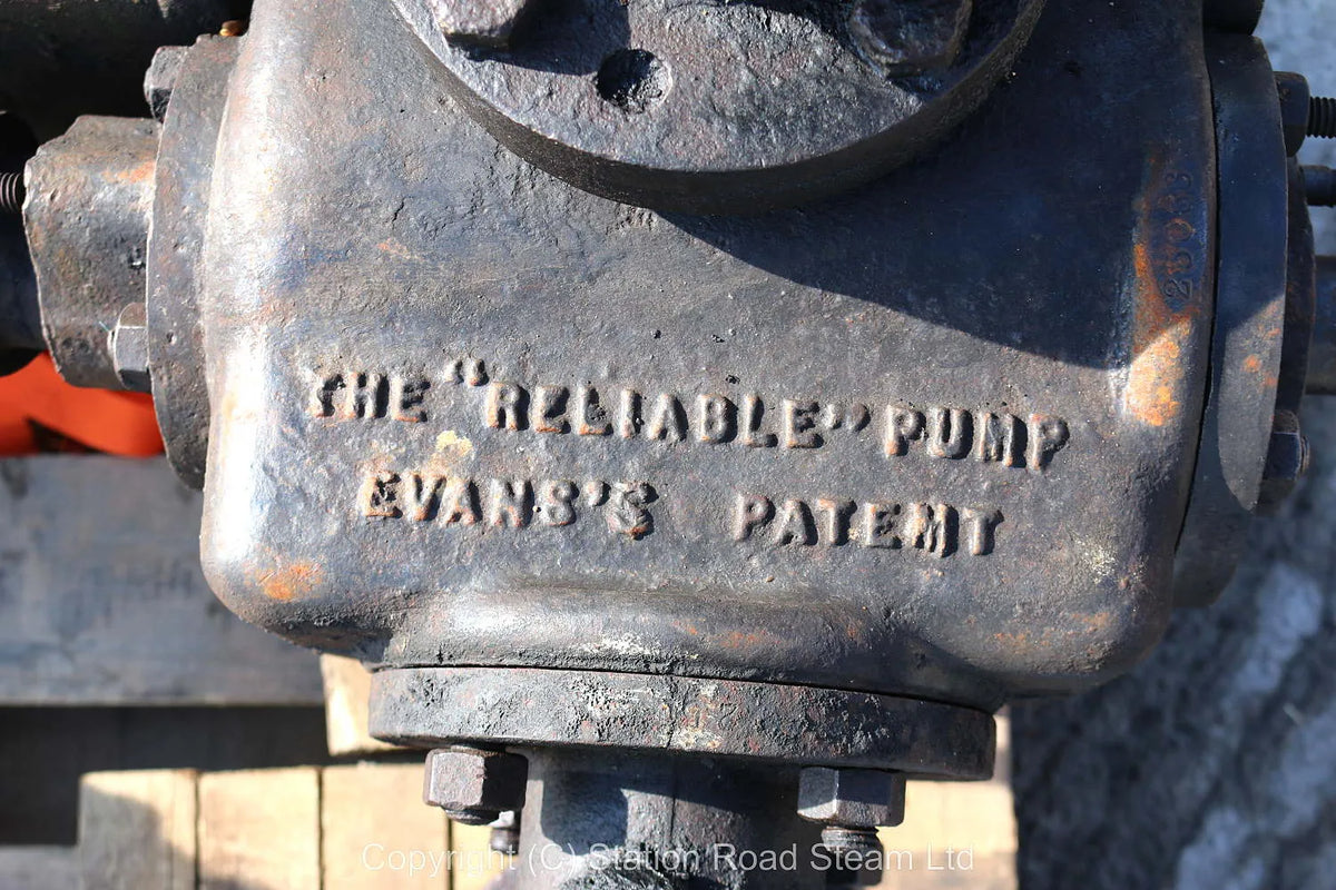 Joseph Evans "Reliable" patent steam pump