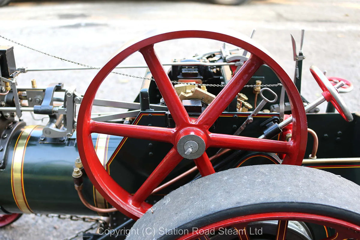 3 inch scale Burrell agricultural engine with driving truck