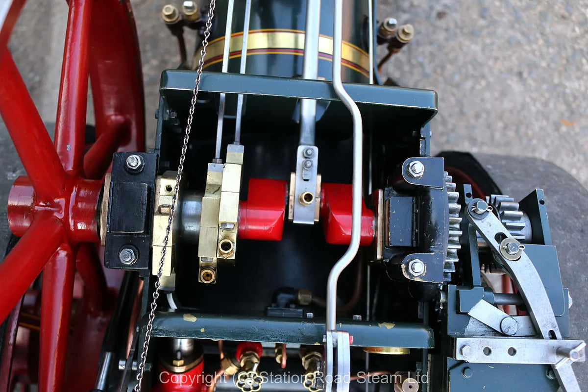 3 inch scale Burrell agricultural engine with driving truck