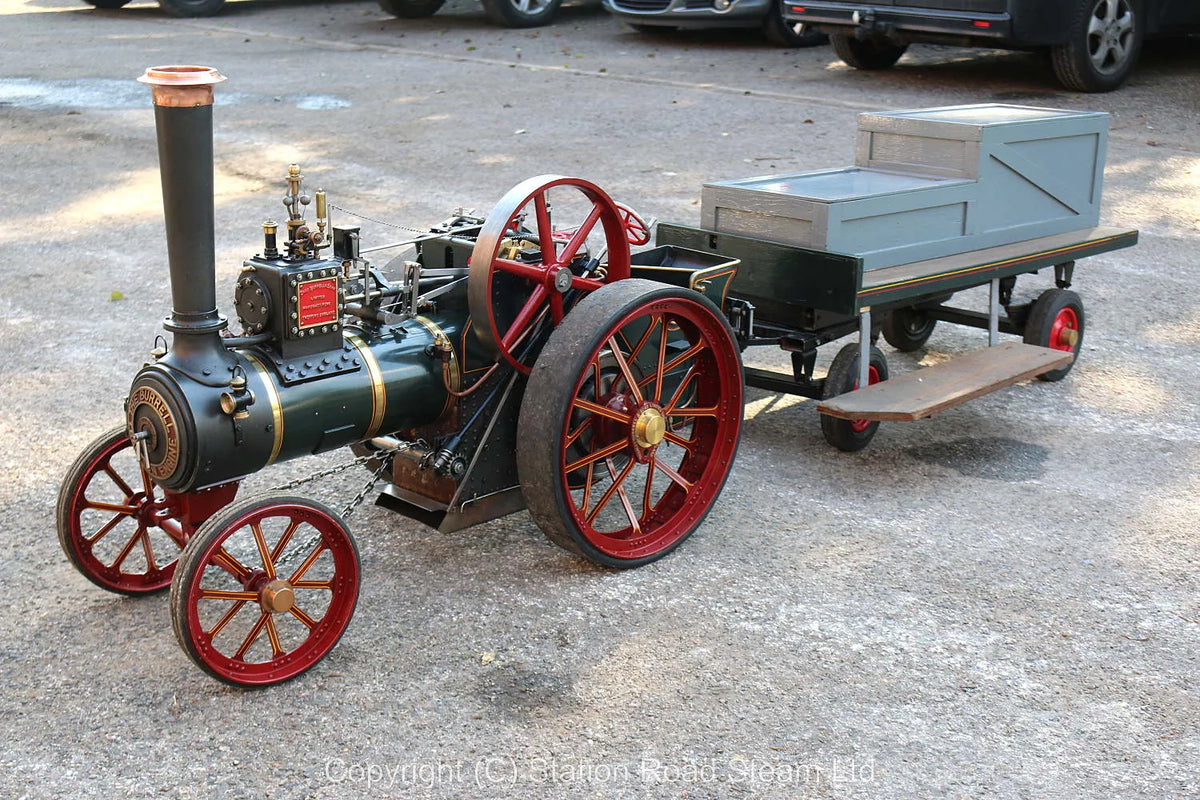 3 inch scale Burrell agricultural engine with driving truck