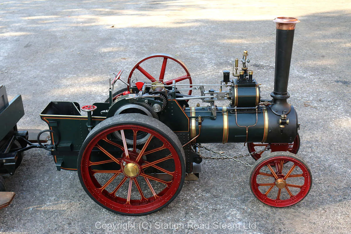 3 inch scale Burrell agricultural engine with driving truck