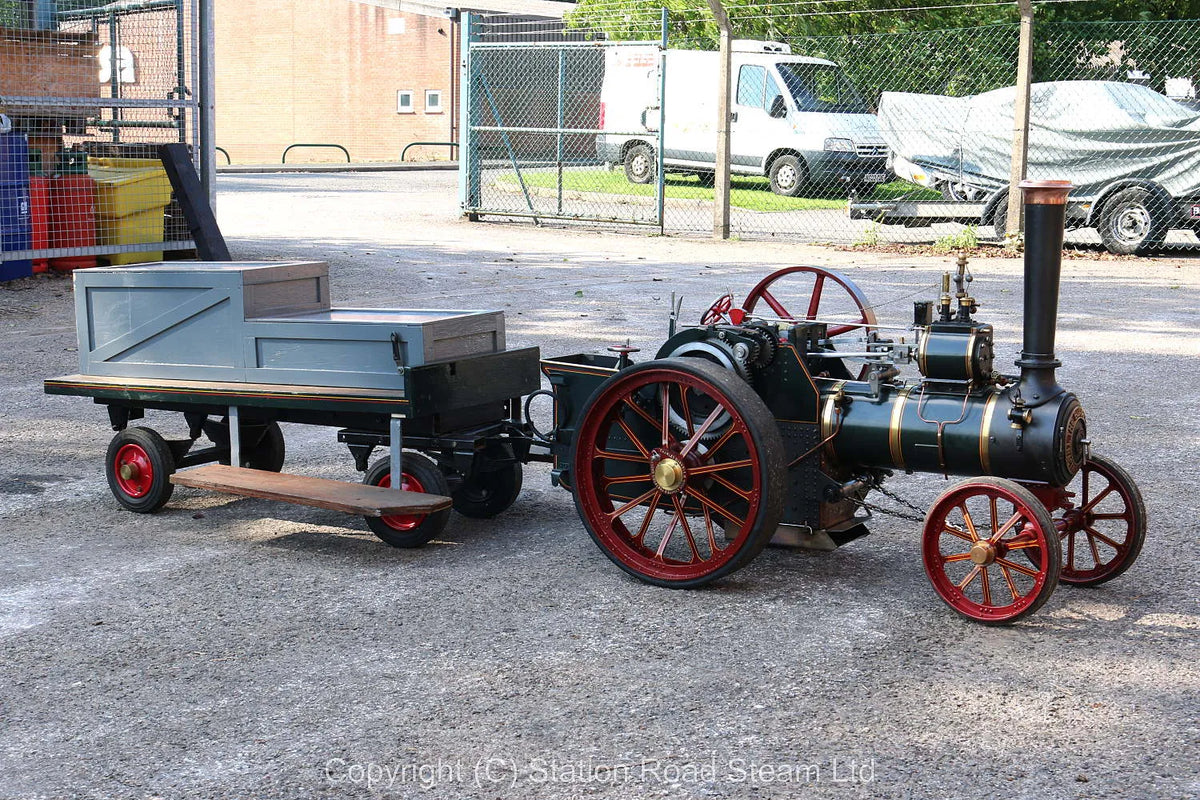 3 inch scale Burrell agricultural engine with driving truck