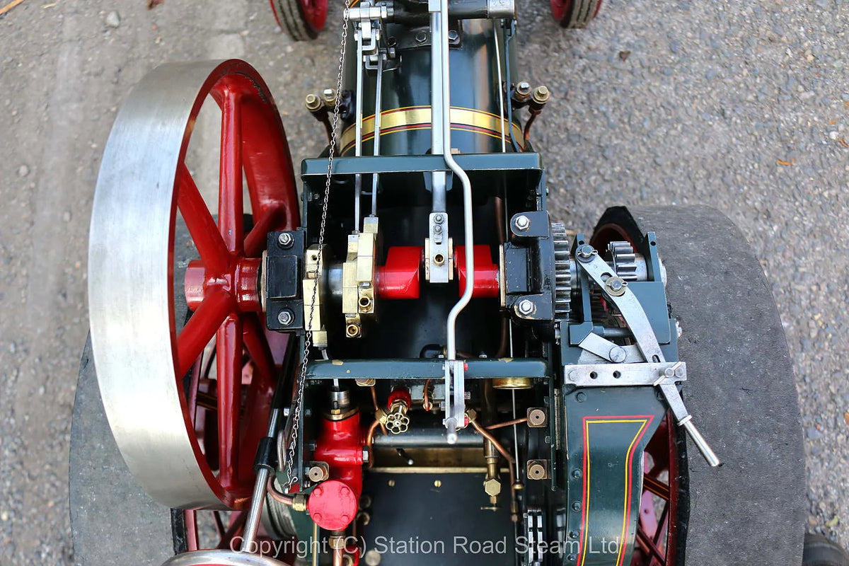 3 inch scale Burrell agricultural engine with driving truck