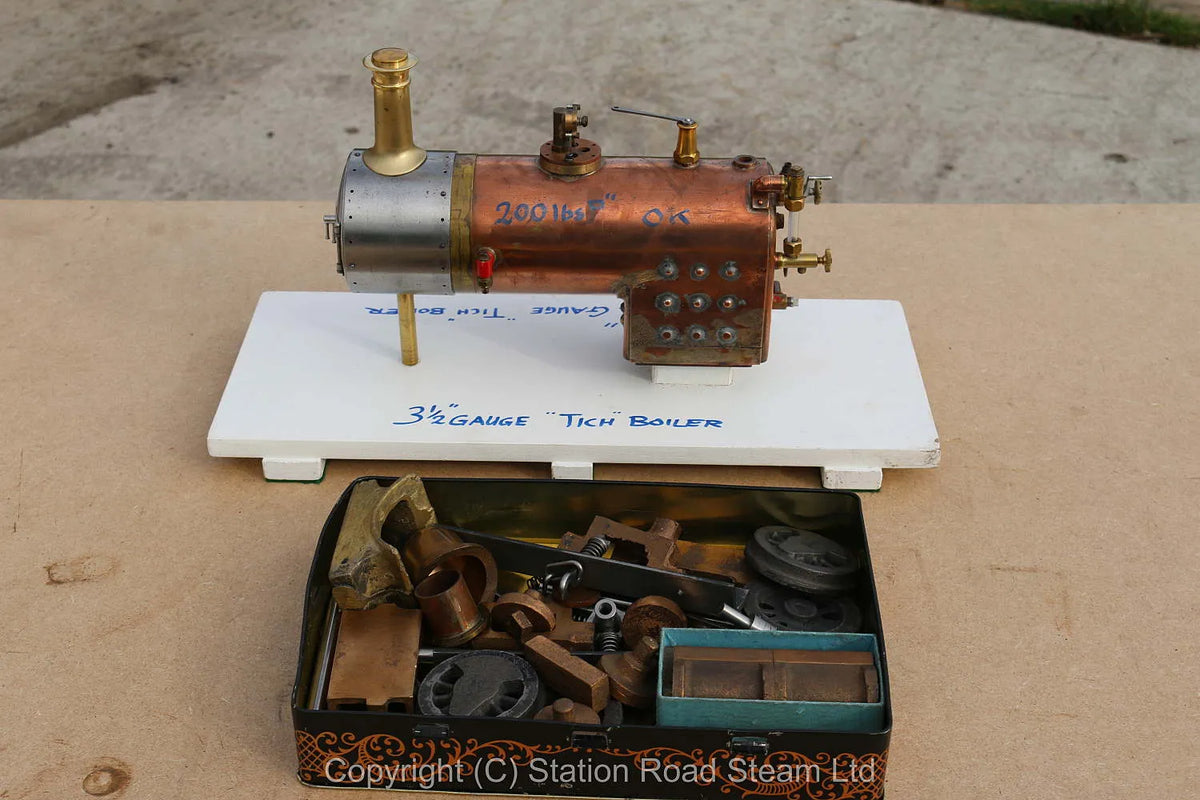 3 1/2 inch gauge "Tich" 0-4-0T boiler & castings