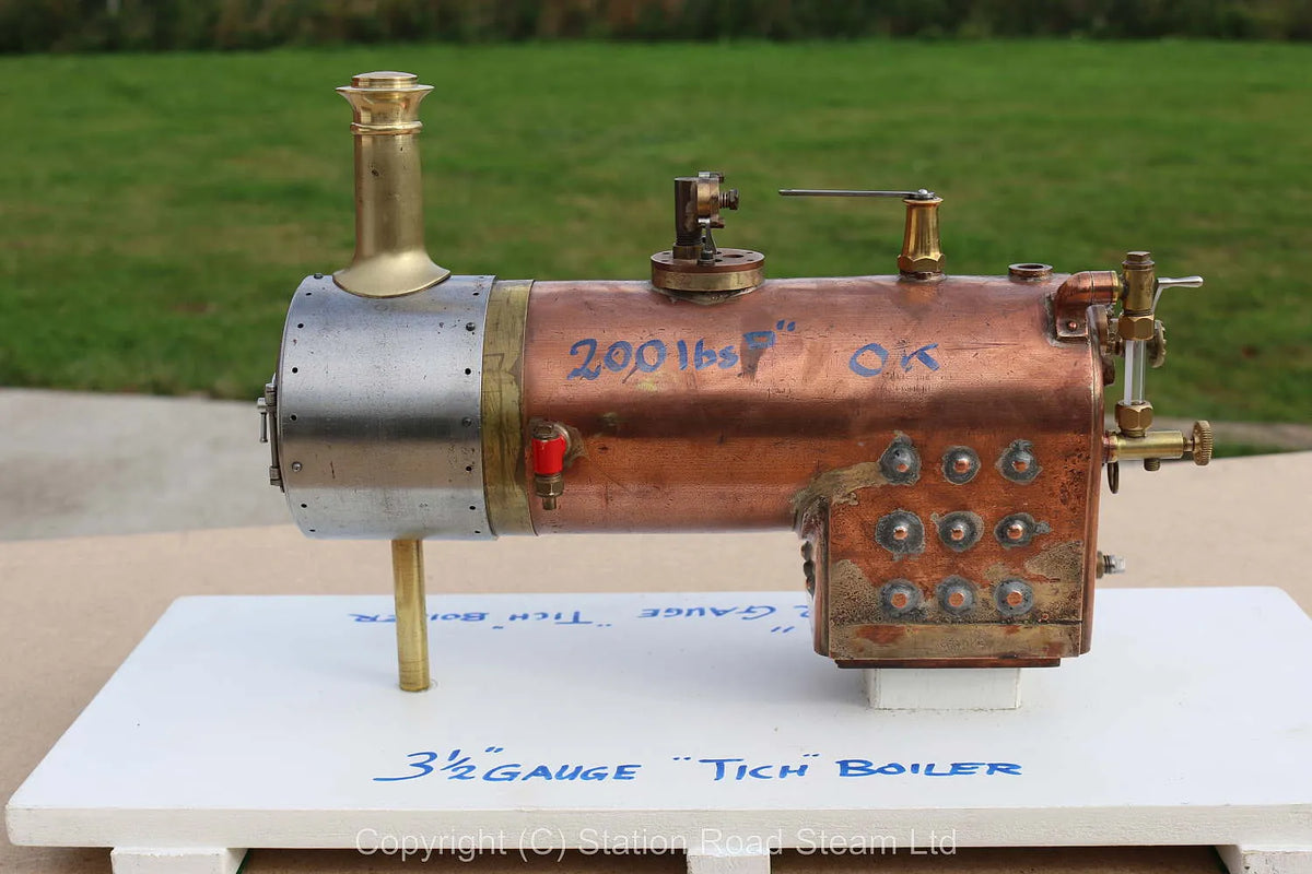 3 1/2 inch gauge "Tich" 0-4-0T boiler & castings