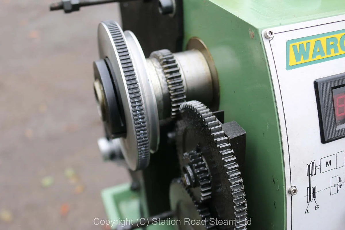 Warco WM250 lathe with cabinet stand