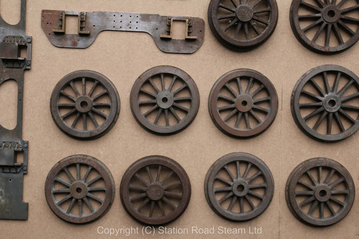 5 inch gauge Stirling 8 foot Single frames & wheel castings