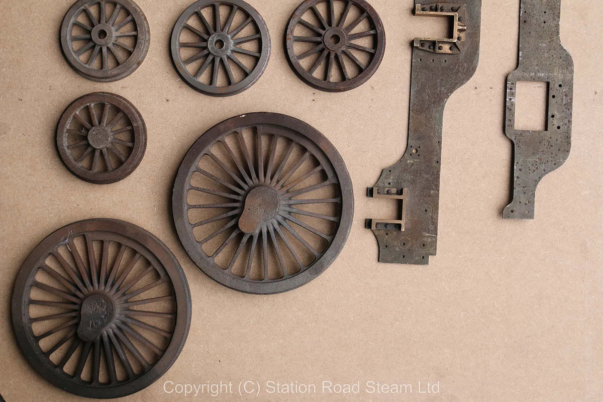 5 inch gauge Stirling 8 foot Single frames & wheel castings