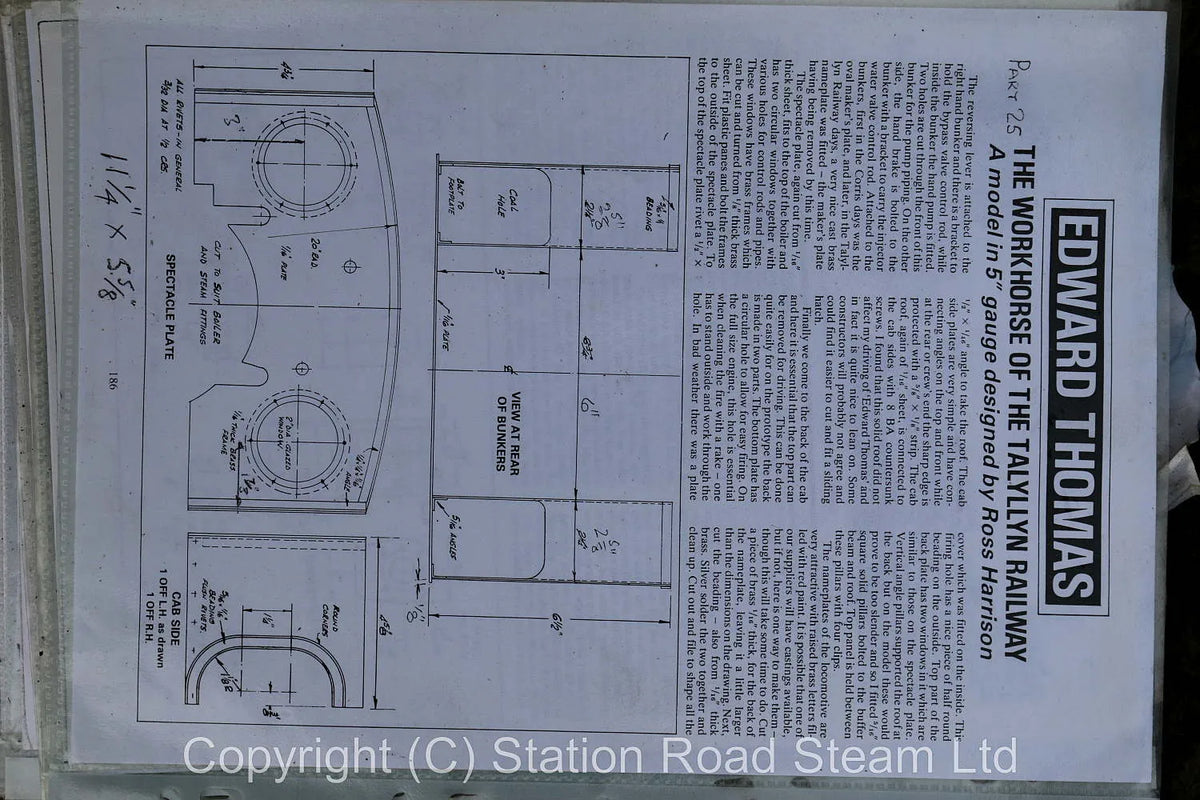 5 inch gauge part-built "Edward Thomas" 0-4-2ST