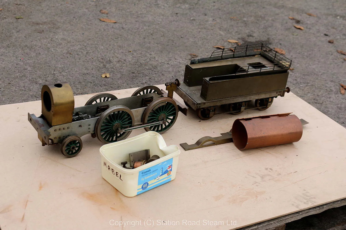 Part-built 3 1/2 inch gauge LNWR 2-4-0 "Mabel"