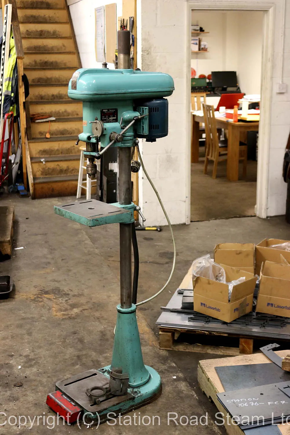 "Fobco" floor standing drilling machine