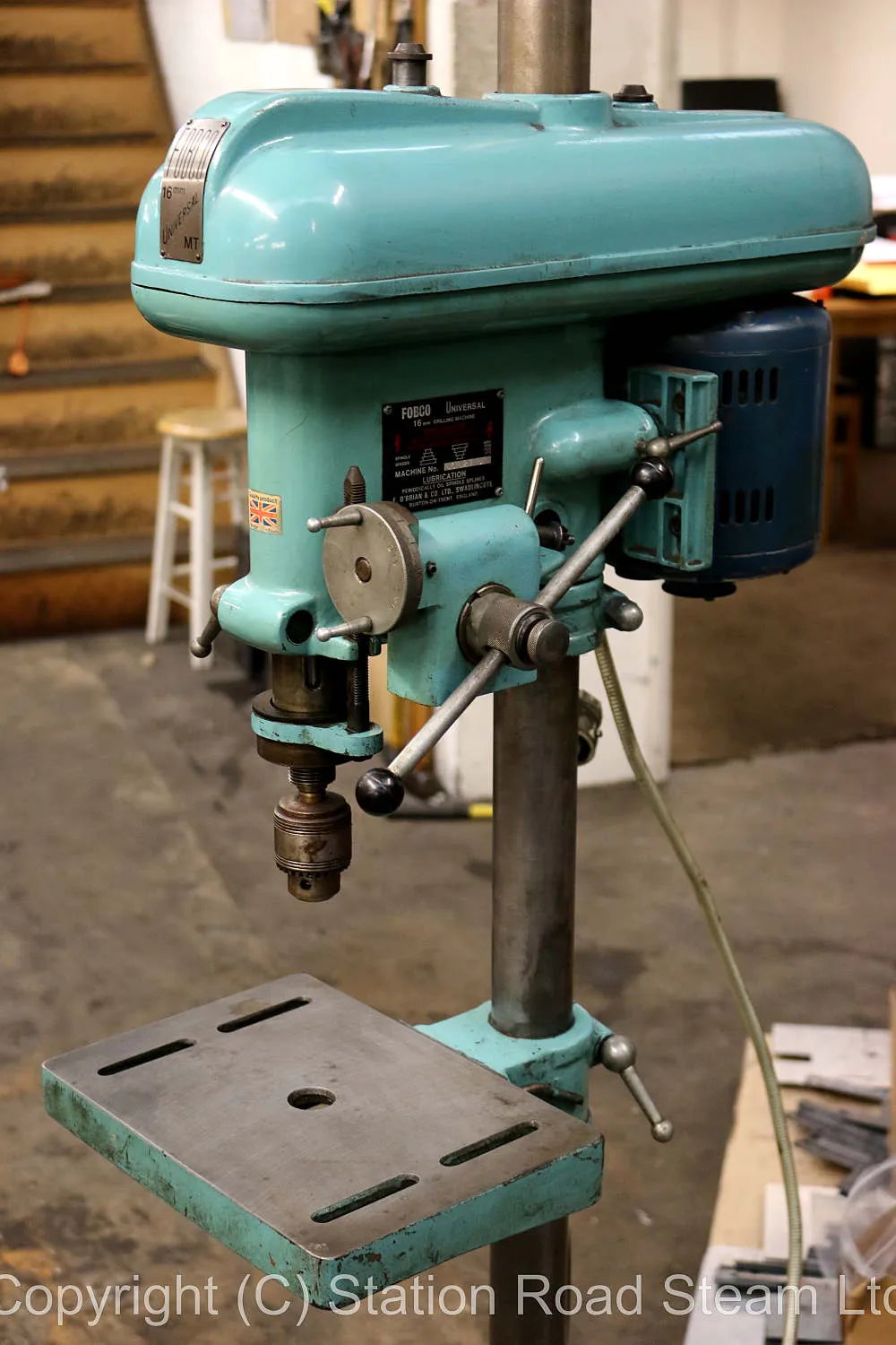 "Fobco" floor standing drilling machine