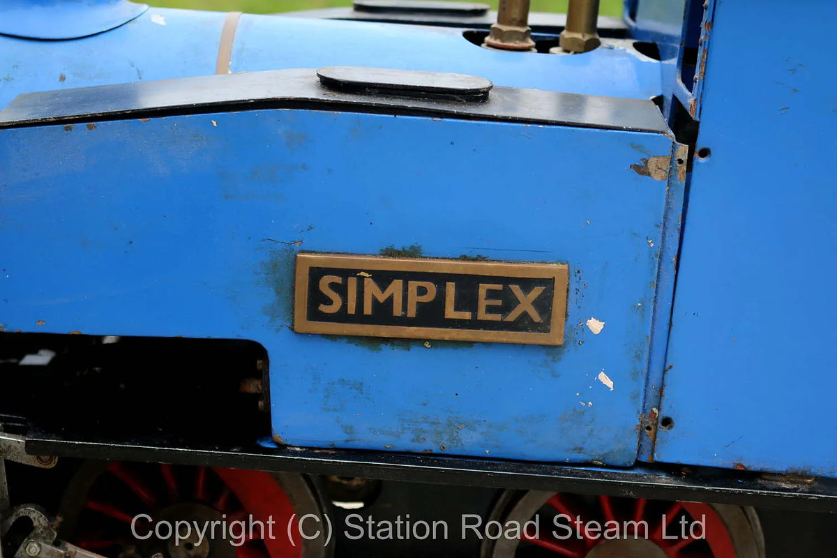 Part-built 5 inch gauge "Simplex" 0-6-0T