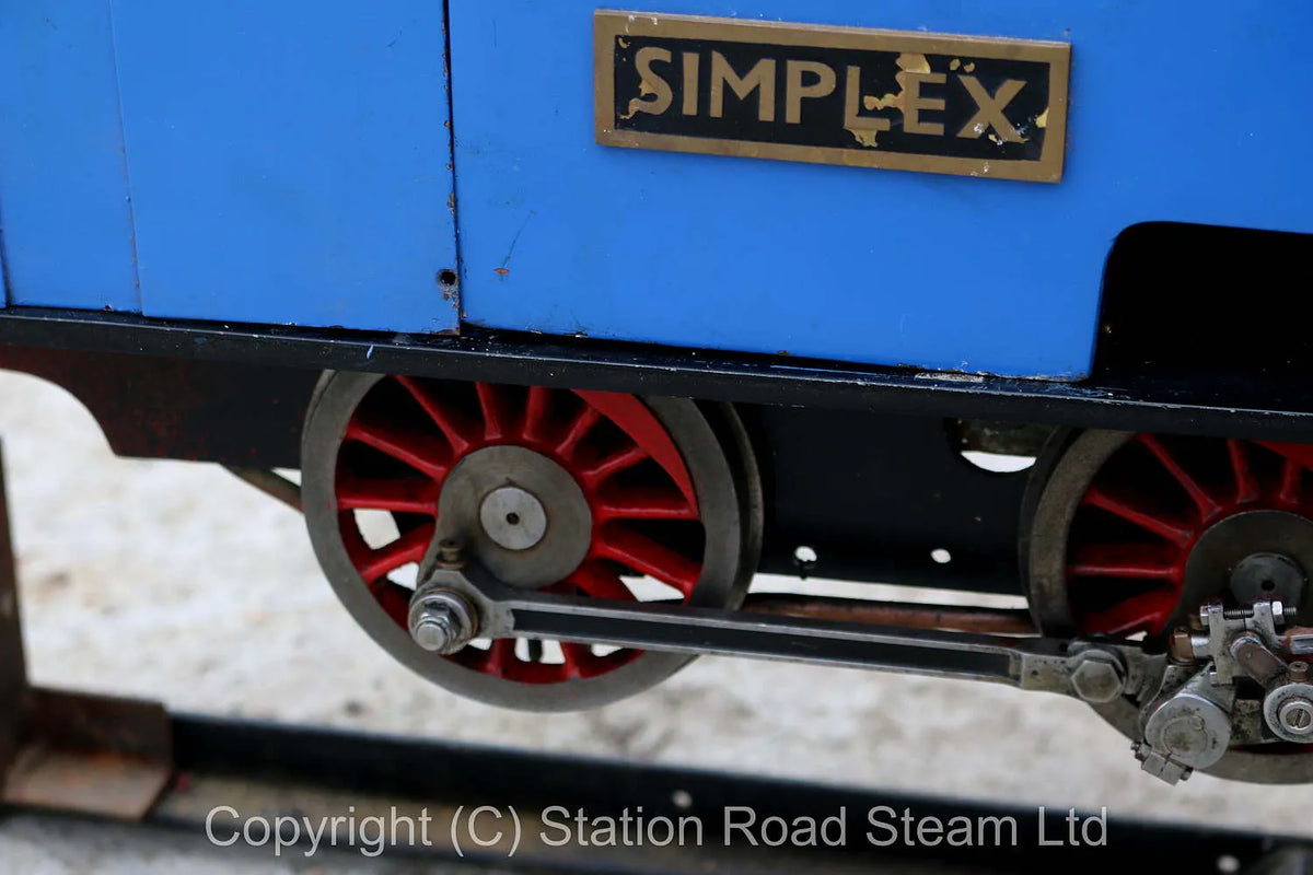 Part-built 5 inch gauge "Simplex" 0-6-0T