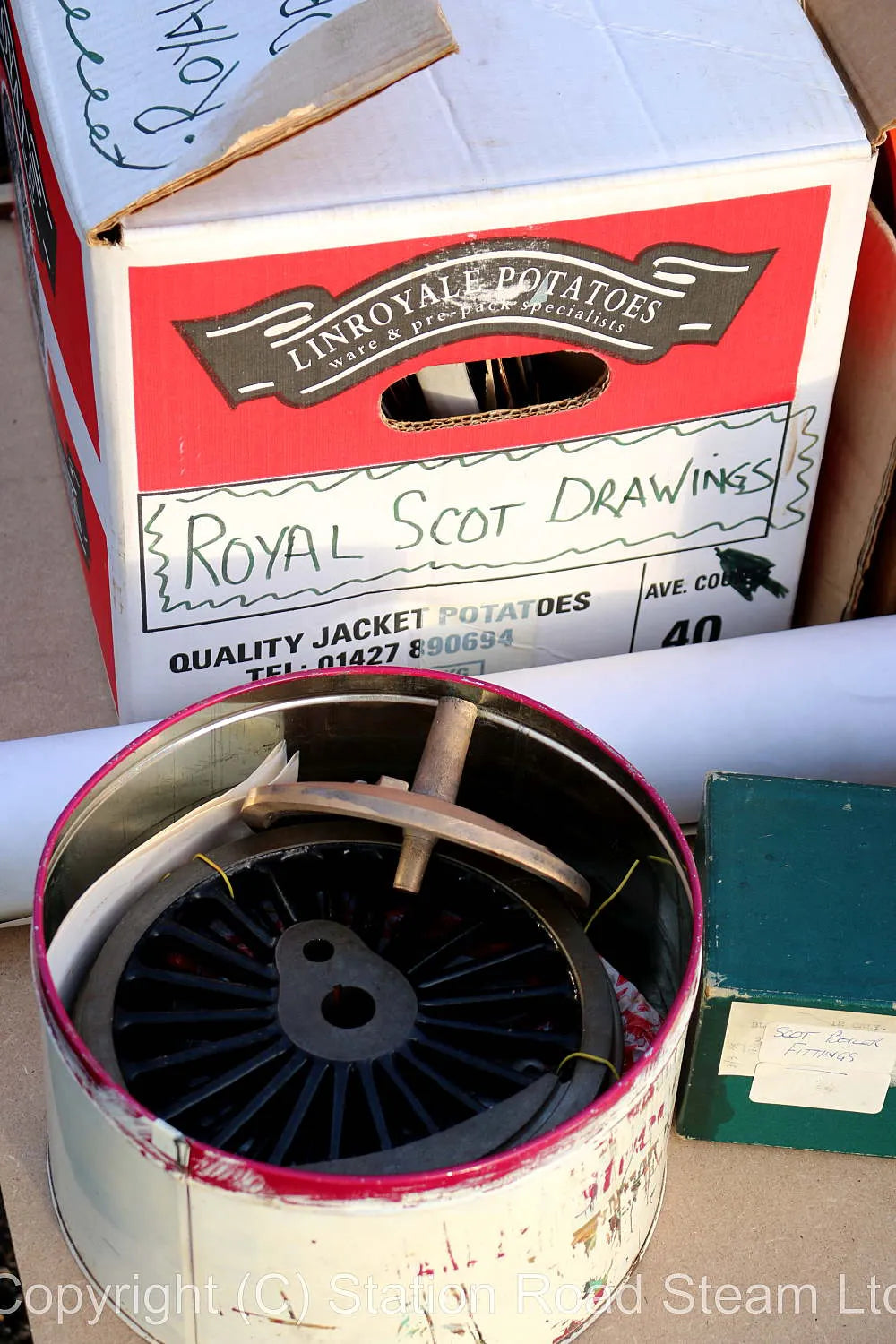 Boiler, patterns & castings for 5 inch gauge LMS "Royal Scot"