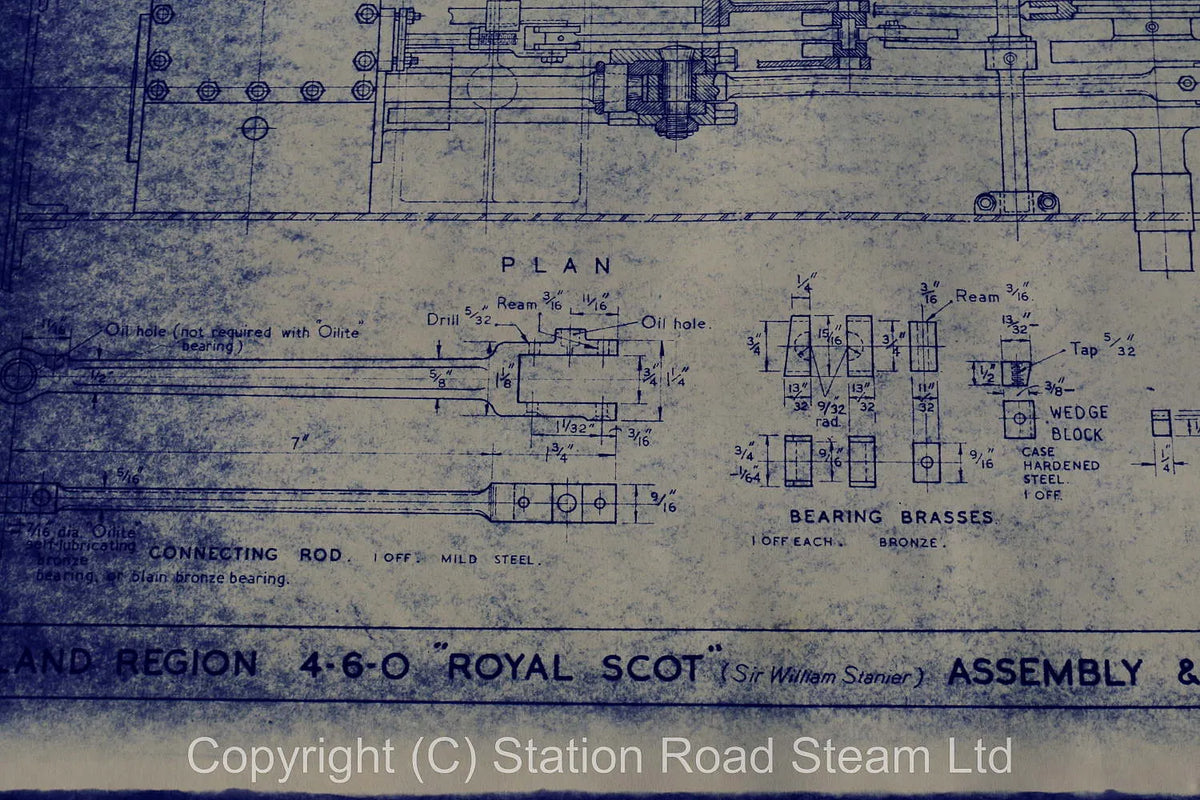 Boiler, patterns & castings for 5 inch gauge LMS "Royal Scot"