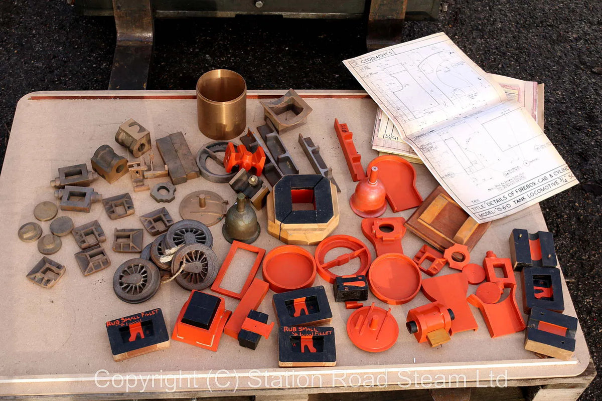 Frames, patterns & castings for 3 1/2 inch gauge Bassett Lowke 0-6-0T