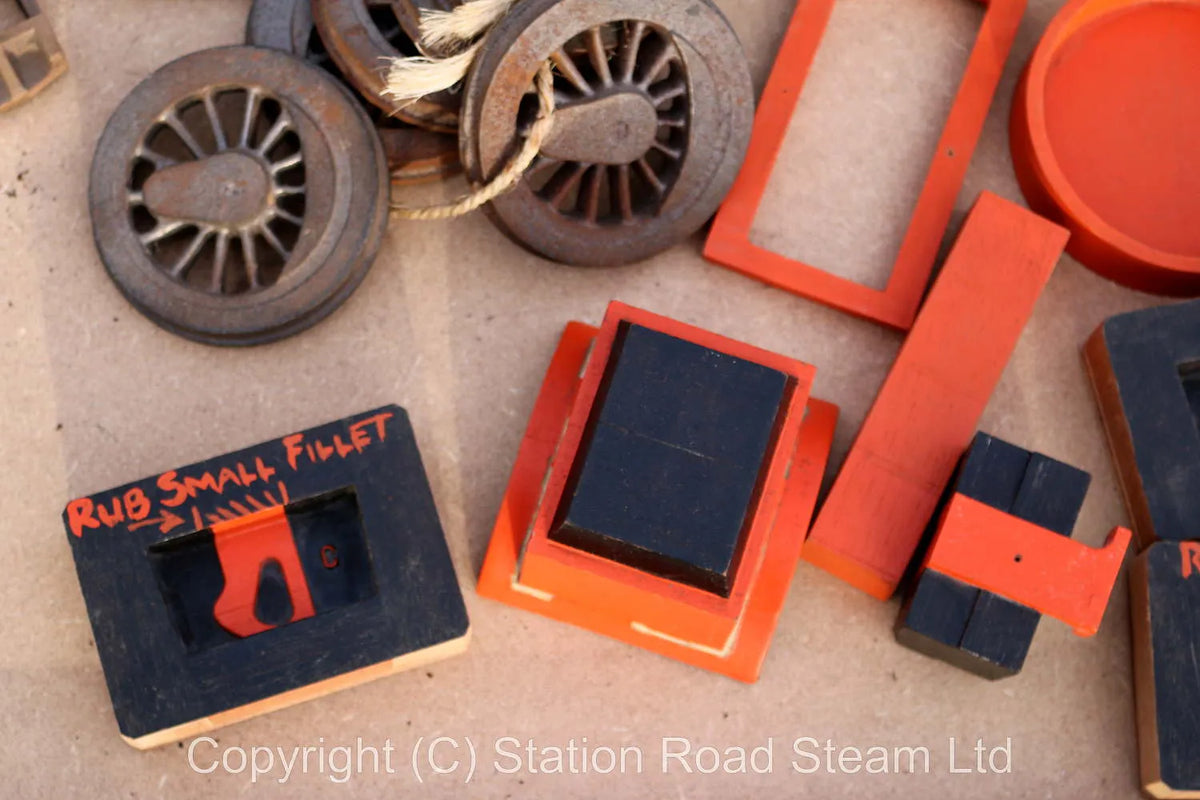 Frames, patterns & castings for 3 1/2 inch gauge Bassett Lowke 0-6-0T