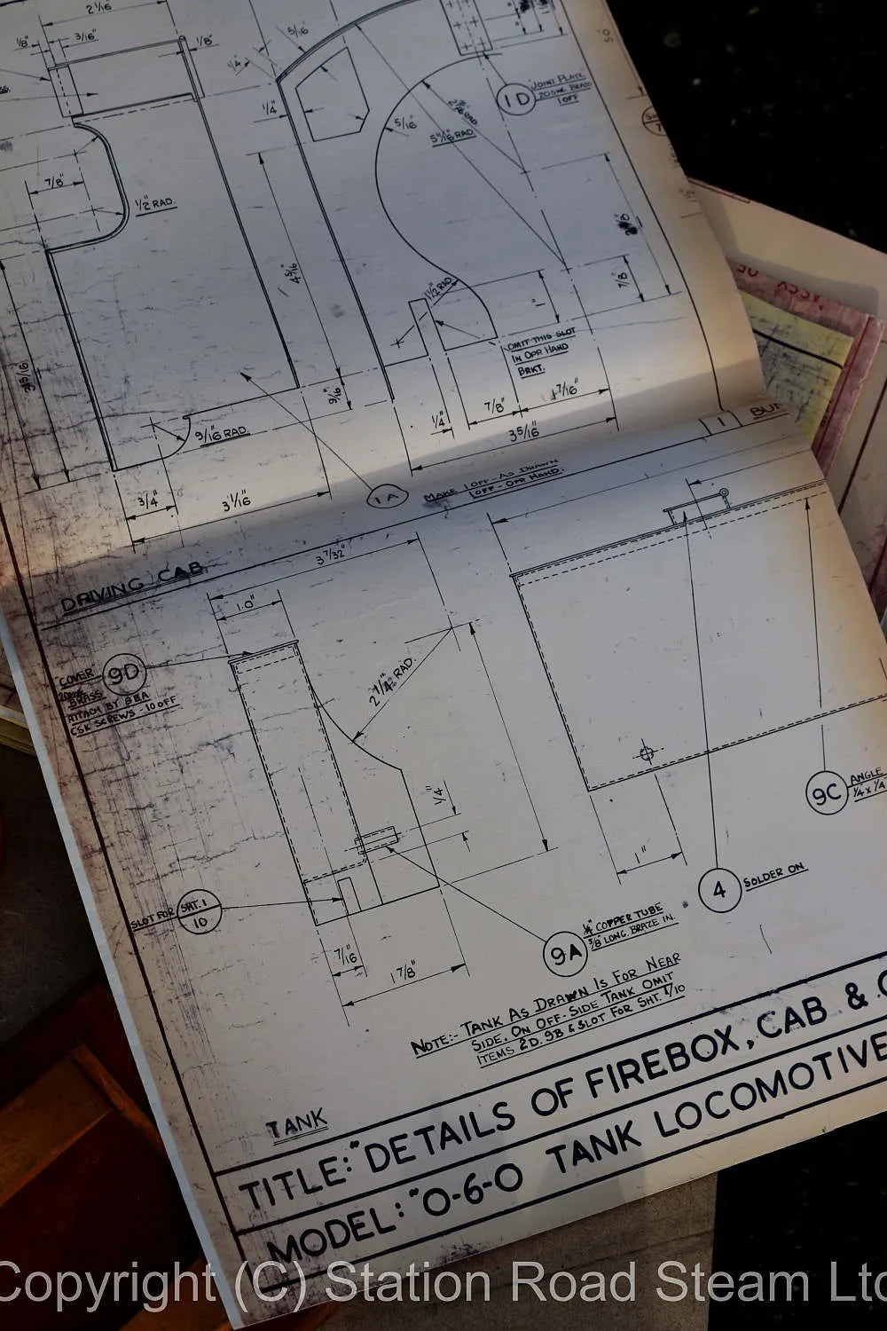 Frames, patterns & castings for 3 1/2 inch gauge Bassett Lowke 0-6-0T