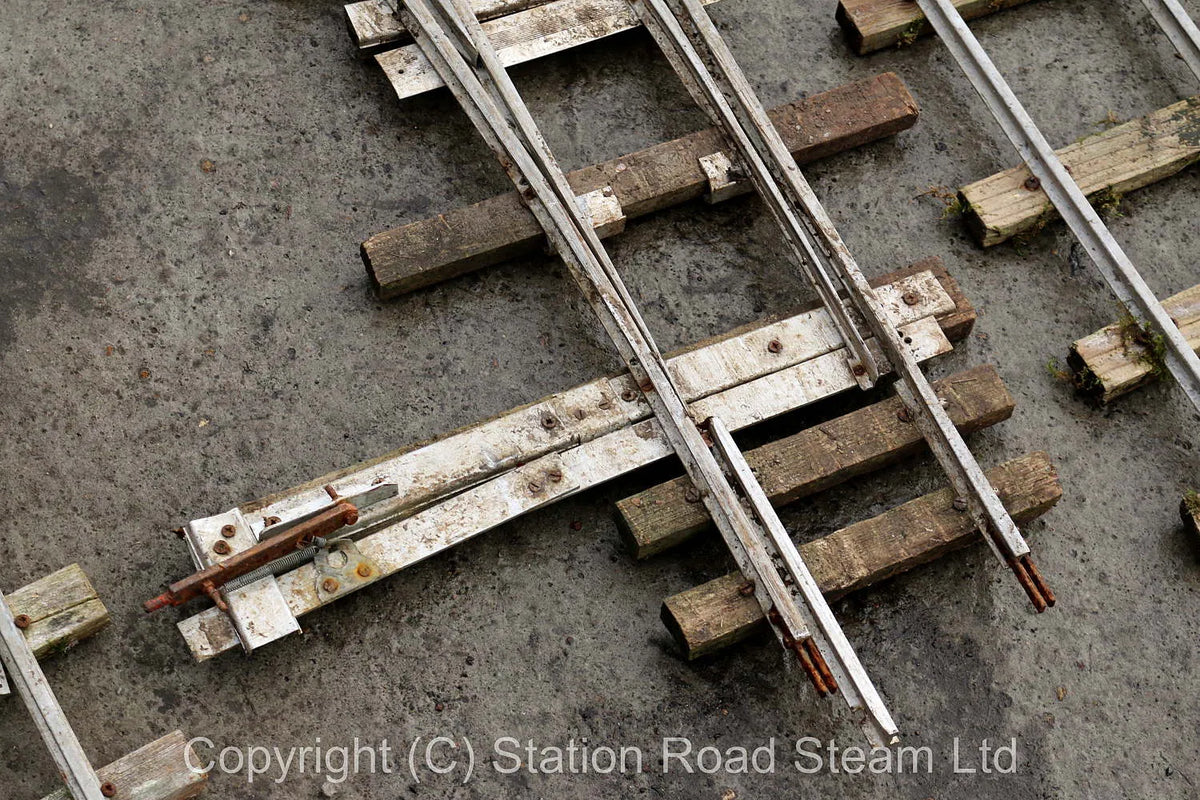 Quantity 5 inch gauge track with four turnouts